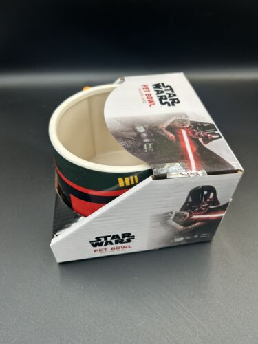 Star Wars Haustier Schüssel 28 Unzen 3,5 Tassen Bobba Fett Design 3D Keramik runde Form - Bild 3 von 4