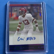 Malachi Moore 2021 Leaf Gold Rookies Auto Autograph 3/35 Alabama Crimson Tide