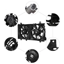 Cooling Fan Dual Radiator Cooling Fan for Mazda 3 2014-2018 L4 2.5L L4 2.0L