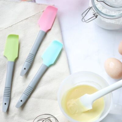 1/6x Silikon Spatel Kochen Backen Schaber Kuchen Sahne Butter MixenBatterTools