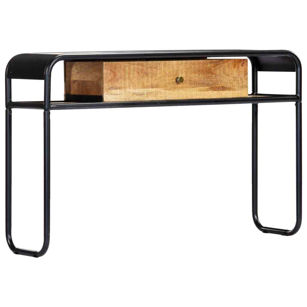 46.5 Inch Solid Mango Wood Console Table by vidaXL 11.8x29.5 Inches
