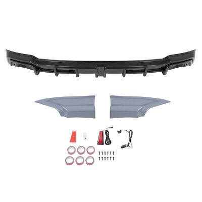 Rear Diffuser w/LED Light + Corner Spats Painted For 2022-2025 Honda Civic