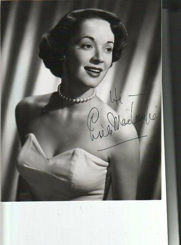 Gisele MacKenzie Autographed Wire Photo Canadian Singer / Your Hit Parade D.03