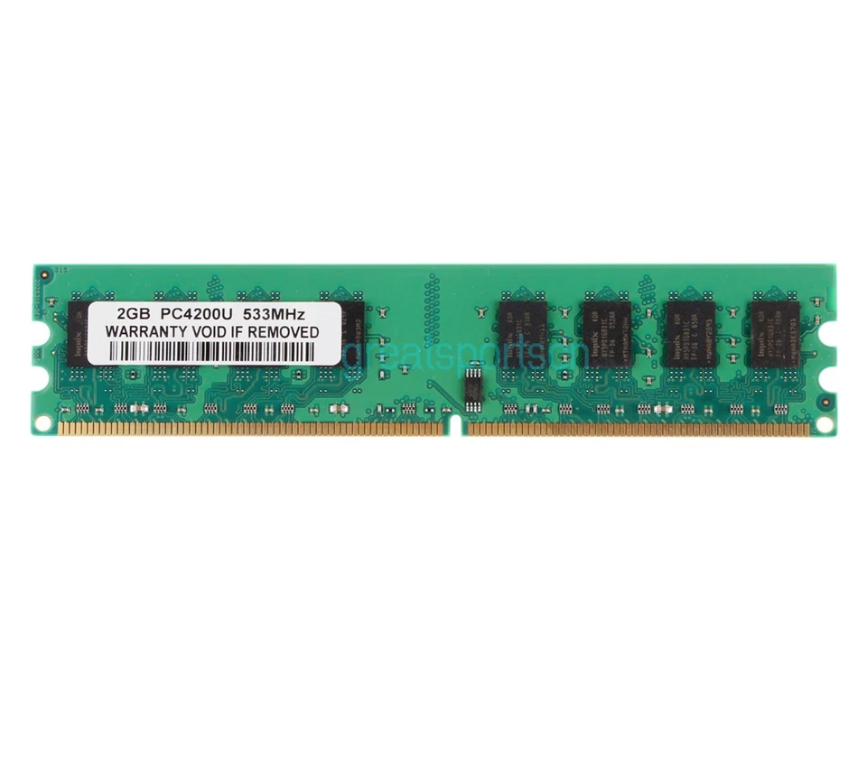 4GB 2pcs 2GB 2RX8 PC2-4200 DDR2 533MHz 240PIN CL4 Desktop INTEL DIMM Memory RAM - Image 2 of 4