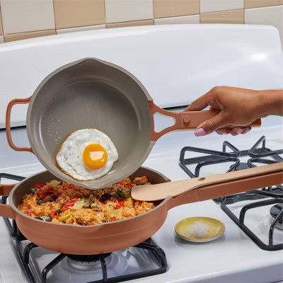 Our Place Ceramic Nonstick Pan Ergonomic Stainless Steel Cooking Pan Spice 8.5" - Picture 2 of 4
