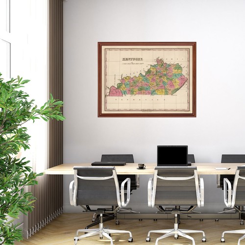 Alte Karte von Kentucky 1824 - Vintage Kentucky Art - Bild 5 von 29