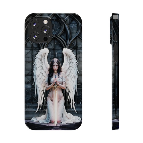 Angel Warrior Gothic Slim iPhone Handyhülle passend für 16 15 14 13 12 11  - Bild 58 von 73