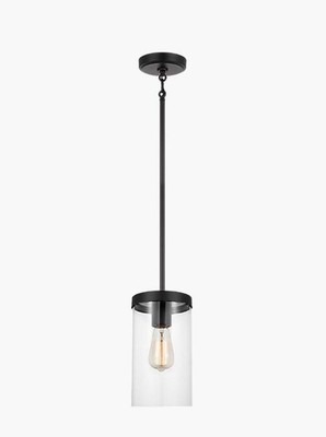 VISUAL COMFORT  ZIRE-1 LIGHT PENDANT IN MIDNIGHT BLACK | 6590301-112-NEW