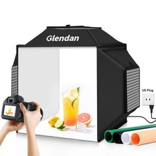 Light Box for Photography: 16"x16" Portable Photo Studio Soft Box with 480 LE...