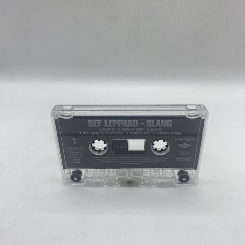 DEF LEPPARD SLANG CASSETTE TAPE MERCURY 1996 With Hype Sticker - Picture 5 of 10