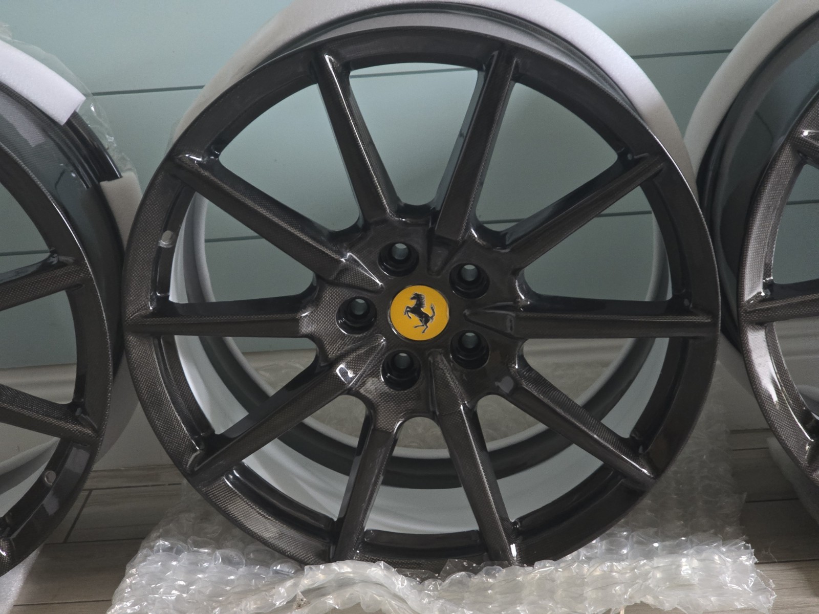 Set (4) Carbon Fiber Wheels Ferrari F8 812 SF90 488 FF F12 California Purosangue
