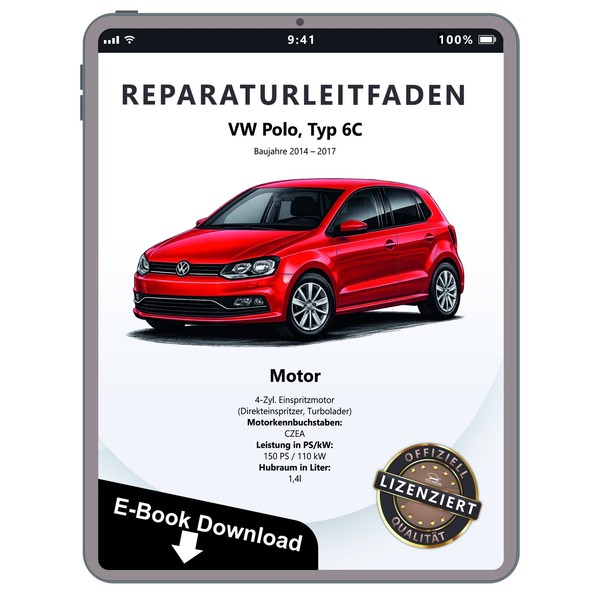 Vw Polo 5 Typ 6C 2014-2017 4-Zyl. 1,4L Benzinmotor 150 Ps Reparaturanleitung Pdf-image