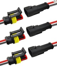 14 AWG 2 Pin Waterproof Connector, 2 Wire Automotive Waterproof Electrical Conne