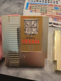 The Legend of Zelda 1 and 2 Adventures of Link Gold NES Nintendo Bundle 