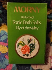 Vintage Morny Perfumes Tonic Bath Salts 550g Lily Of The Valley Collectable Seal