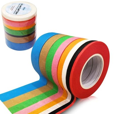 Multi-Color Masking Tape Set, 8 Colors, Assorted Widths   Painter s Artist Ta...