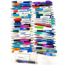 Lot of 46 Pharmaceutical Advertising Click Pens Drug Reps Zoloft Chantix Nexium