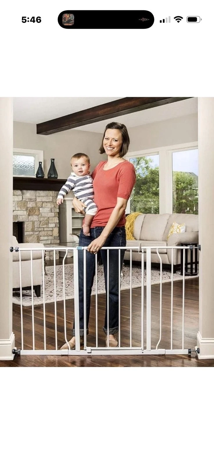 Regalo Safety 29-47" Easy Open Extra Wide Gate. Model 1185 DS. NIB