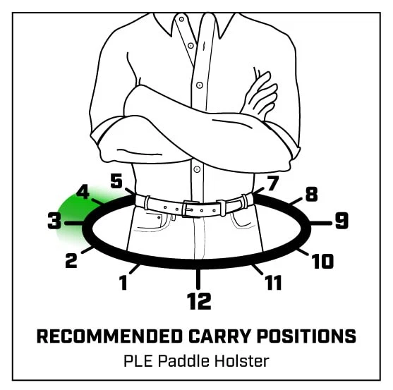 Galco PLE Unlined Paddle Leather Holster, Kimber 1911 4in/Colt 1911 4.: PLE267B - Image 3 of 4