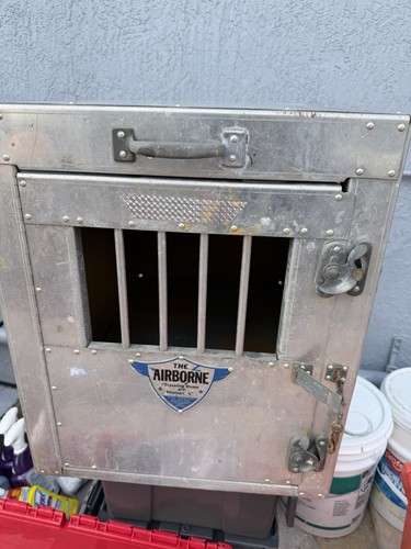 The Airborne Traveling Home Champ Aluminum Dog Kennel Crate 29 in Small