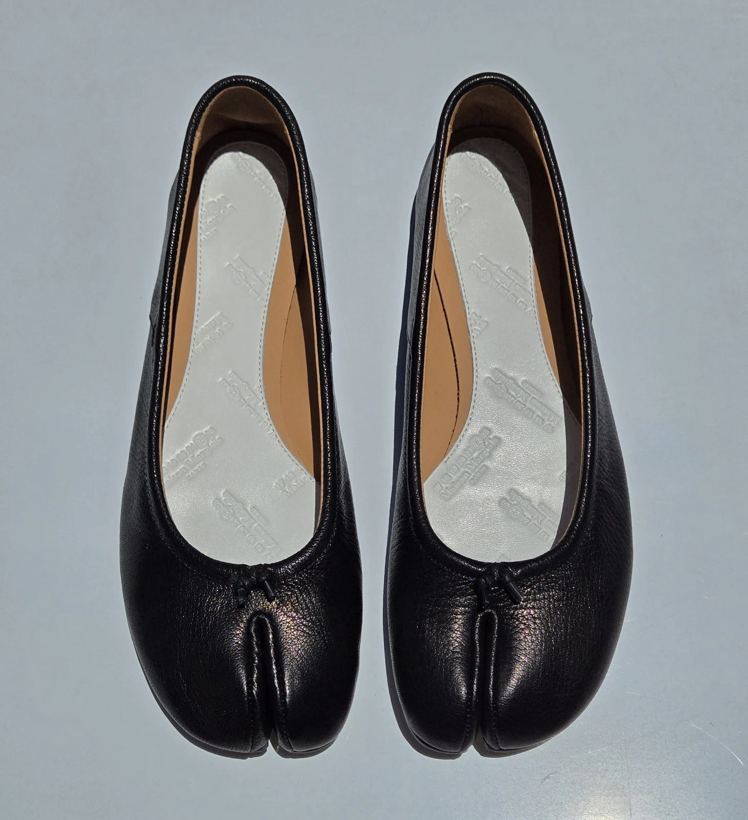 Maison Margiela Tabi Ballet Flats in Black, size 39
