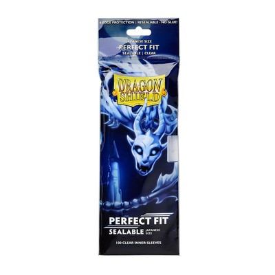 100 Dragon Shield Japanese Size Perfect Fit Sealable Inner Sleeves - Clear Yama 