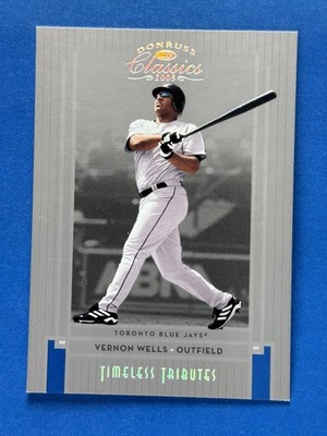 2005 Donruss Classics Timeless Tributes Silver #110 Vernon Wells Blue Jays #/100