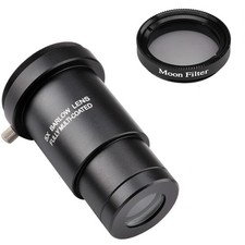 ANQILAFU 1.25" Moon Filter 5X Barlow Kit - for Telescope Eyepieces