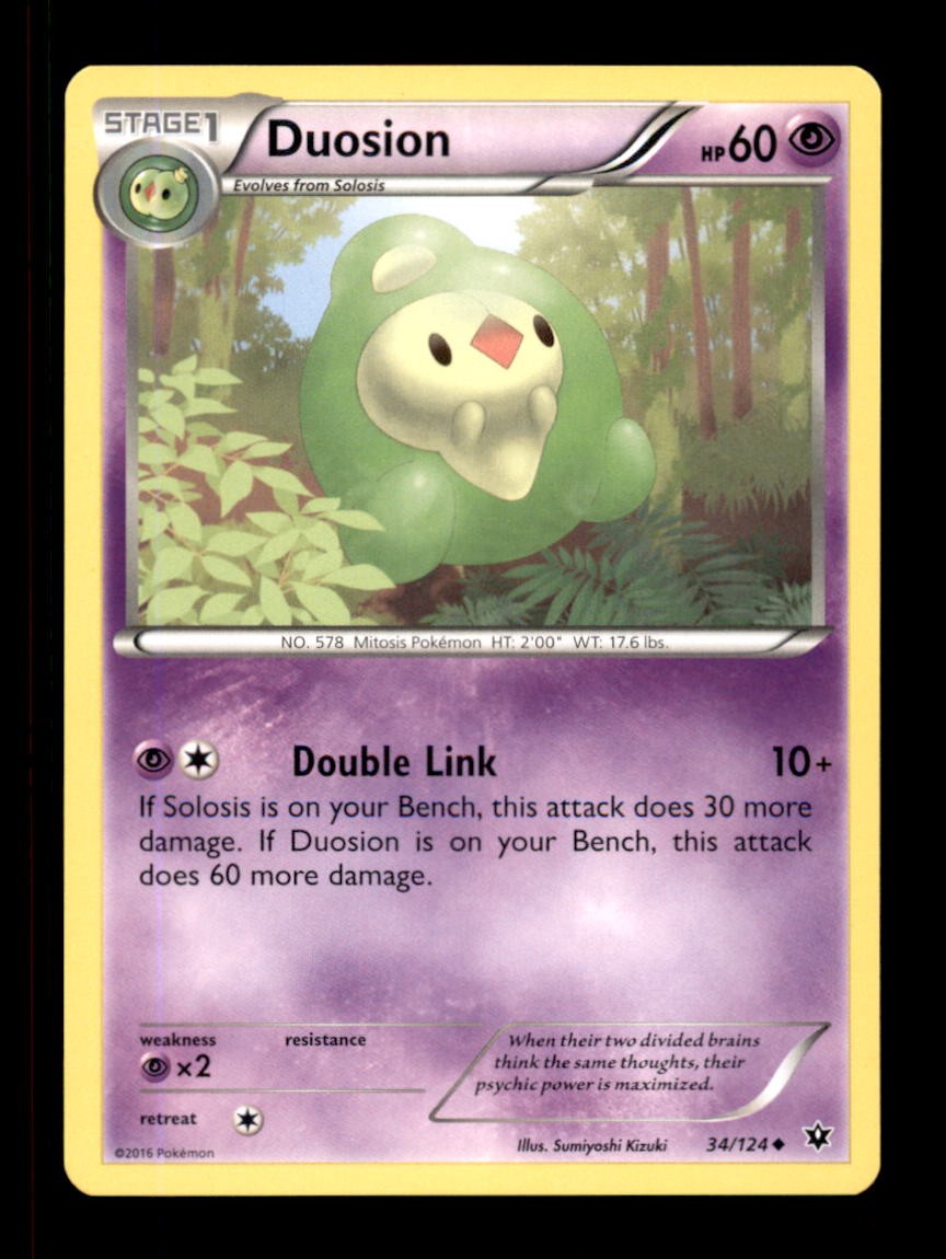 DUOSION 34/124 UC FATES COLLIDE POKEMON LP