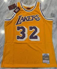 100% Authentic Magic Johnson Mitchell & Ness 84/85 LA Lakers Jersey Sz L Mens