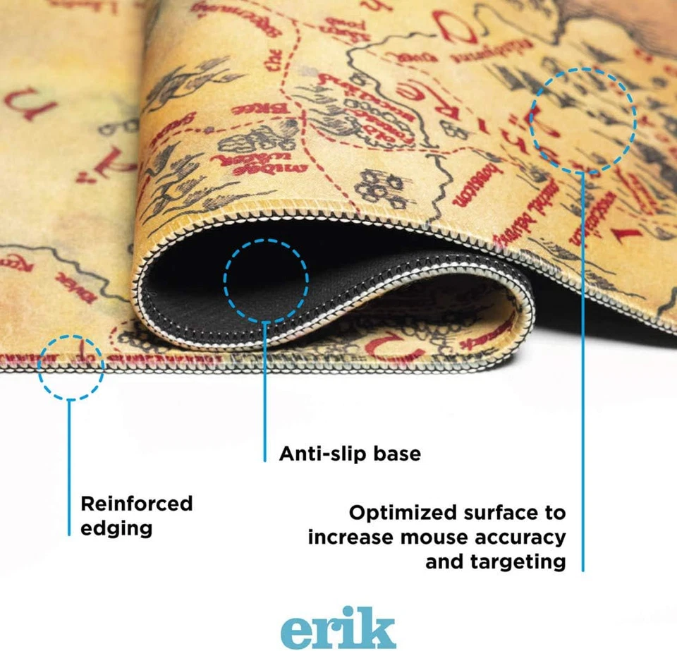 Tappetino Mouse XXL Il Segnore Degli Anelli Gadget - Tappetino Scrivania Gaming - Immagine 2 di 4