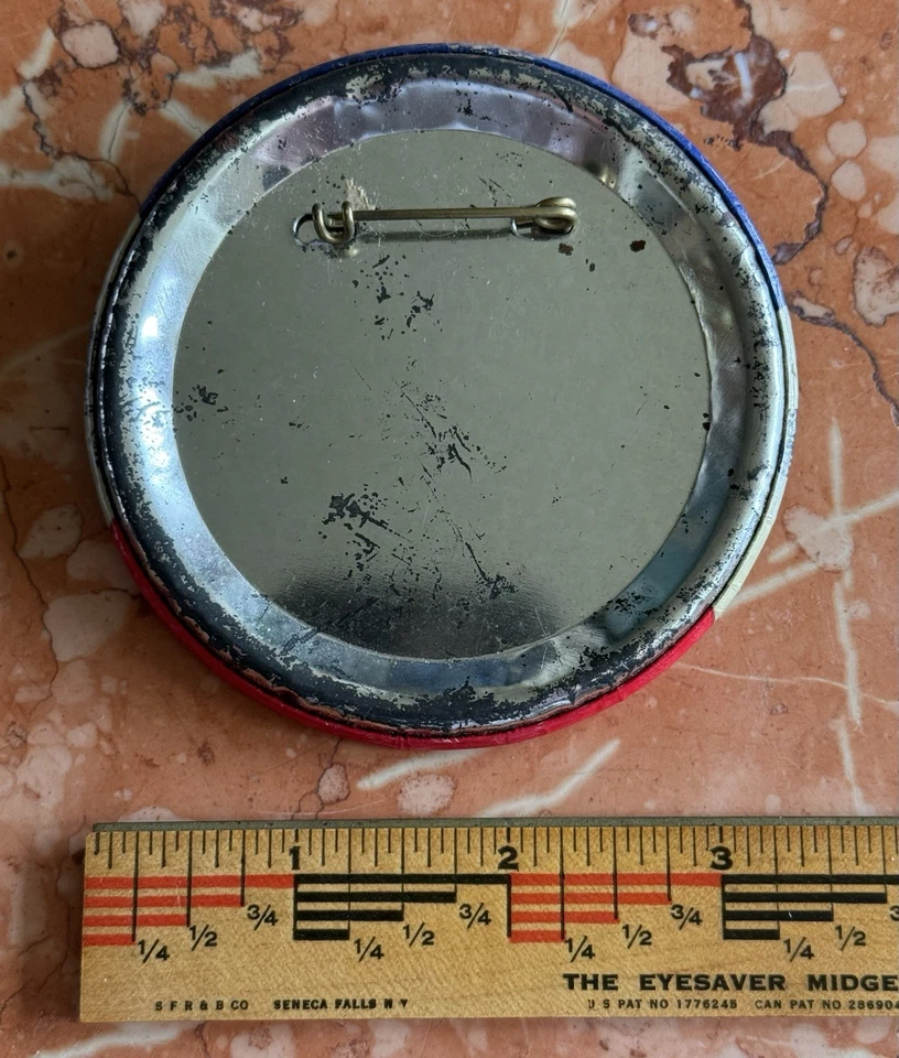 De colección 1961 - 44ª INAUGURACIÓN "LA NUEVA FRONTERA" JFK Kennedy LBJ Pin Botón B Foto 3 de 4