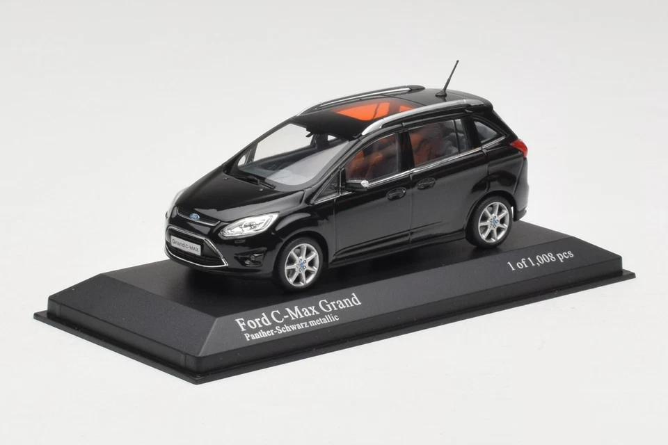 400089100 Ford C-Max Grand Black Metallic Minichamps 1/43 - Image 2 of 4