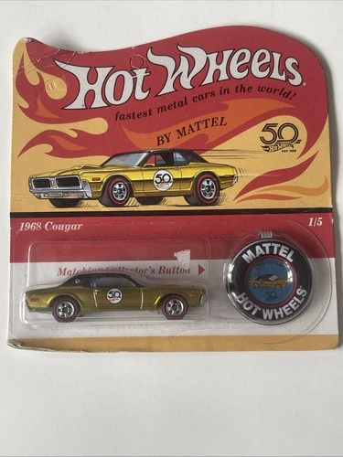 Hot Wheels 50th Anniversary ‘68 Cougar metal base Redlines