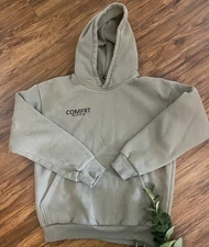 COMFRT Women’s Soft Coordinate Cotton Logo Classic Casual Hoodie Small Green