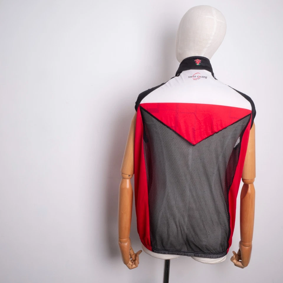 ASSOS Mens Vintage Cycling Windstopper Full-Zip Vest Size XL - SWISS TEAM RIDE - Image 3 of 4