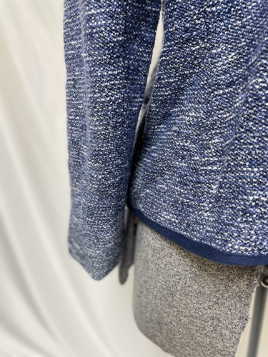 Talbots Blazer Size Petite 14P Jacket Pockets Suit Separates Boucle Style Blue - Picture 17 of 21