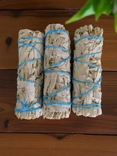 White Sage Smudge Sticks 3-Pack Home Cleansing & Aromatherapy California Bundles