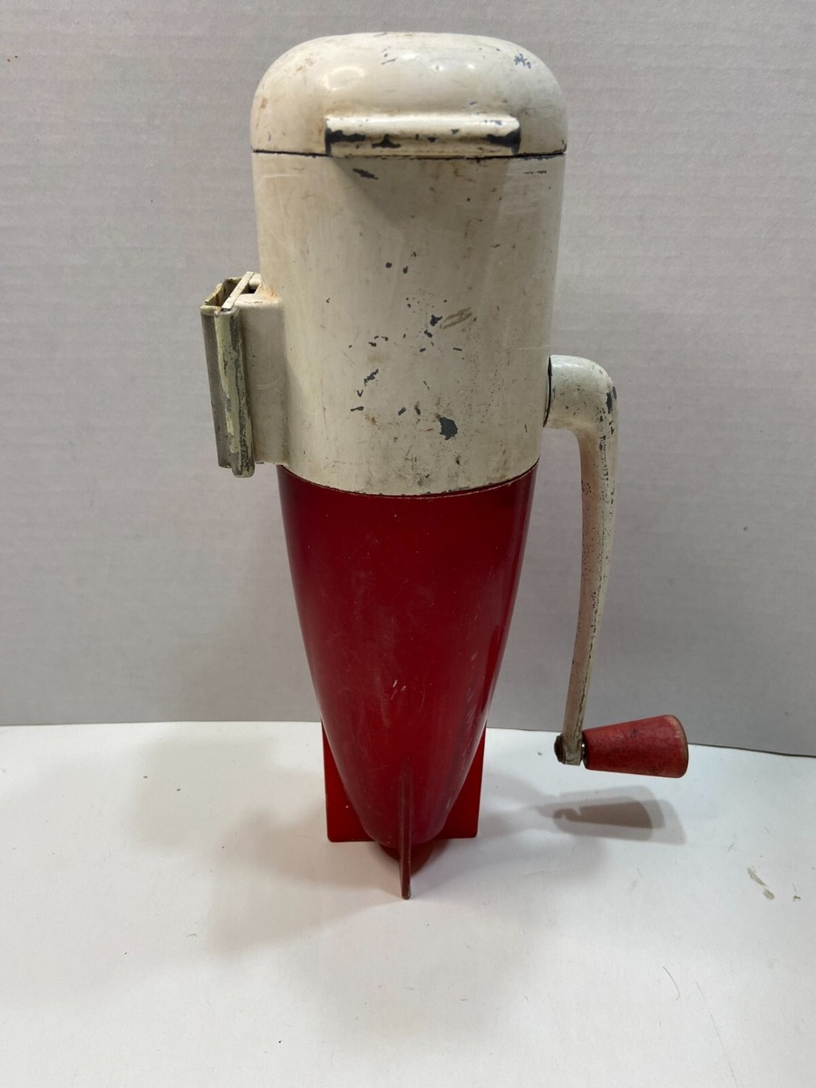 Vintage Dazey Rocket Crank Ice Crusher - Red and White | eBay