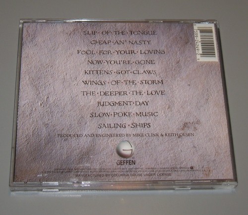 Whitesnake - Slip Of The Tongue (CD, 1989, Geffen Records) David Coverdale - Picture 2 of 4