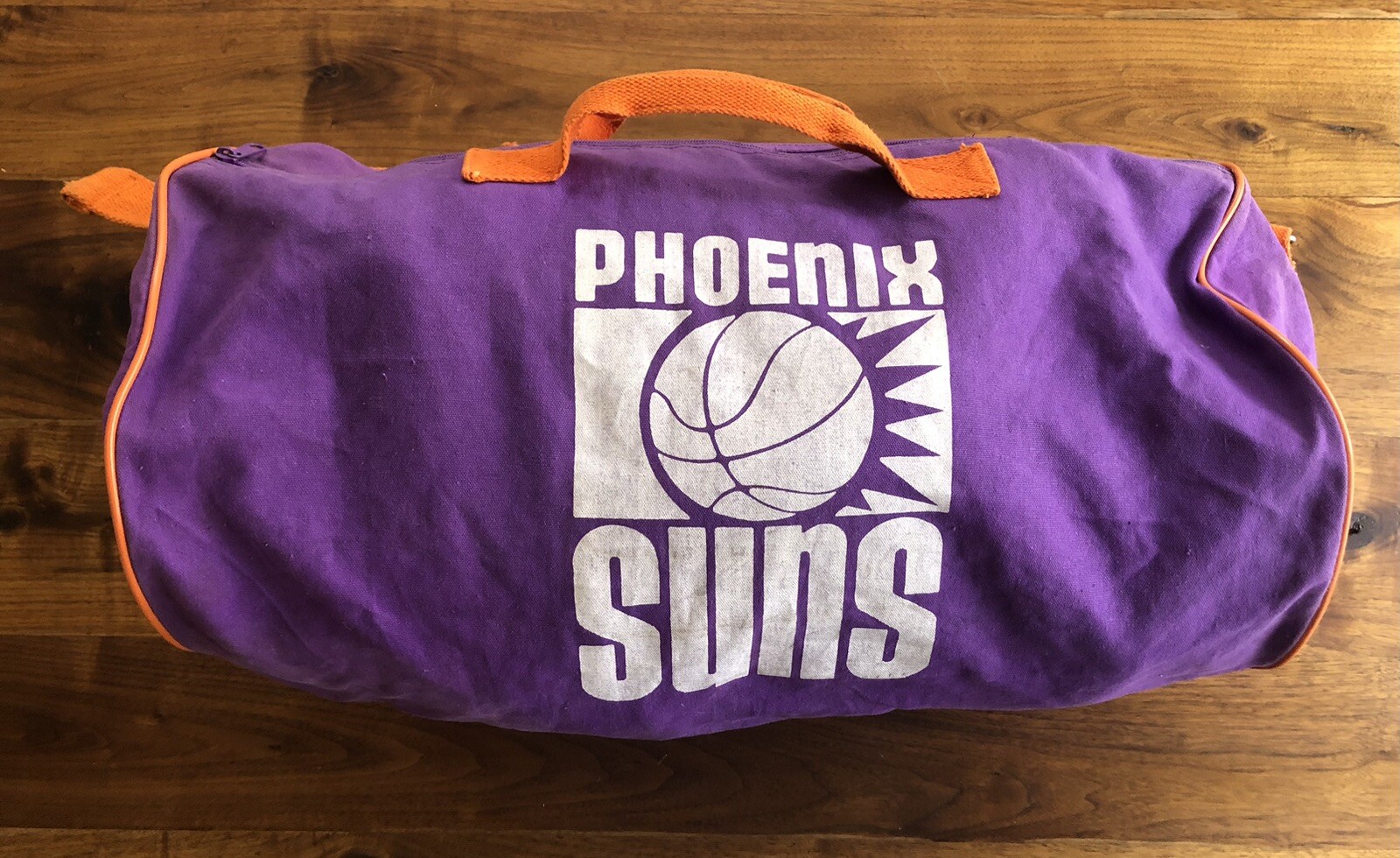 Vintage NBA Duffle Gym Bag Phoenix Suns Purple Orange… Gem