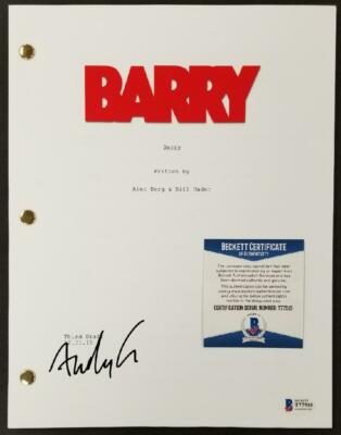 Andy Carey signed Barry TV Script 