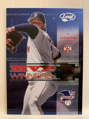 2004 Leaf MVP Winners #MW-10 Roger Clemens