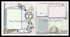 Mommy To Be 12in x12in PRINTED Pre-made Scrapbook Pages-Olivia Pieces
