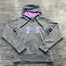 Under Armour Hoodie Size S Womens Semi Fitted Cold Gear Hooded Sweatshirt Gray