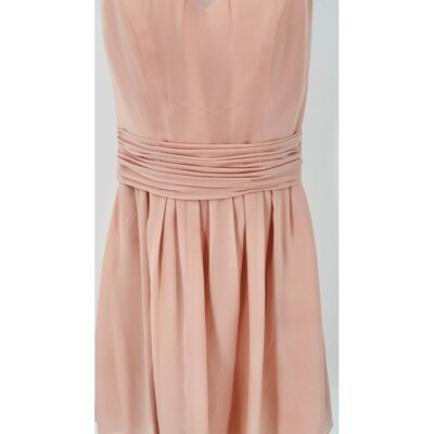 Sorella VIta Chiffon Halter Bridesmaid Dress Peach Knee Length Size 10 Prom | eBay Sorella VIta Chiffon Halter Bridesmaid Dress Peach Knee Length Size 10 Prom | eBay