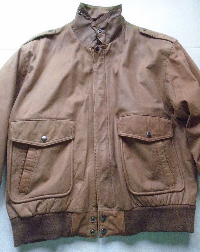 B-52 Leather Jacket Manufactured by Adler Size XL | eBay