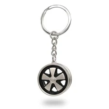 EMPI 00-2090 Fuchs Wheel Brushed Key Chain