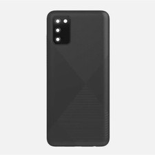 OEM Back Battery Cover Housing For Samsung Galaxy A02S SM-A025F Black N Version 