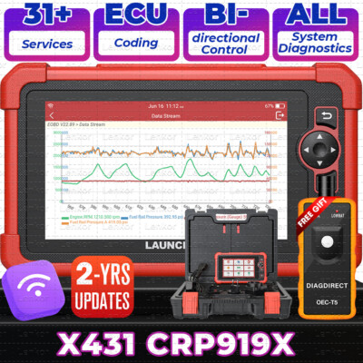 2025 LAUNCH X431 OBD2 Scanner CRP919X Bi-directional All System CAN FD DoIP